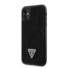 Guess Apple iPhone 11/XR GUESS GUHCN61HDGTPK Hátlap - Fekete tok tok és táska
