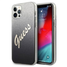 Guess Apple iPhone 12/12 Pro GUESS GUHCNP12MPCUGLSBK Hátlap - Fekete tok és táska