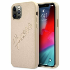 Guess Apple iPhone 12/12 Pro GUESS (GUHCP12MRSAVSLG) hátlap - arany tok és táska