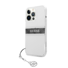 Guess Apple iPhone 13 Pro GUESS GUHCP13LKB4GGR TPU Hátlap - Szürke tok és táska