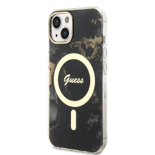 Guess Apple iPhone 14 GUESS GUHMP14SHTMRSK MagSafe Hátlap - Fekete tok tok és táska