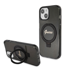 Guess Apple iPhone 15 GUESS GUHMP15SHRSGSK MagSafe Hátlap - Fekete tok és táska