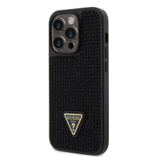 Guess Apple iPhone 15 Pro GUESS GUHCP15LHDGTPK Hátlap - Fekete tok és táska