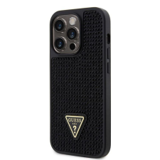 Guess Apple iPhone 15 Pro GUESS GUHCP15LHDGTPK Hátlap - Fekete tok és táska