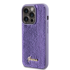 Guess Apple iPhone 15 Pro GUESS GUHCP15LPSFDGSU Hátlap - Lila tok és táska