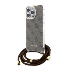 Guess Apple iPhone 15 Pro GUESS GUHCP15LSHC4SEW IML Hátlap - Barna tok és táska