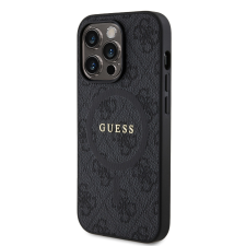 Guess Apple iPhone 15 Pro GUESS GUHMP15LG4GFRK MagSafe Hátlap - Fekete tok és táska
