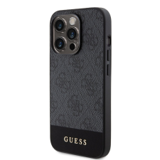 Guess Apple iPhone 15 Pro GUESS GUHMP15LG4GLGR MagSafe Hátlap - Fekete tok és táska