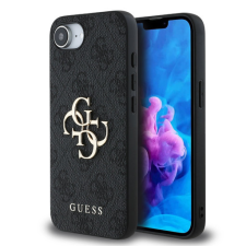 Guess Apple iPhone 16e tok, Guess Big Metal Logo 4G - szürke tok és táska