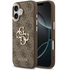 Guess Apple iPhone 17 tok, Guess Big Metal Logo 4G - barna tok és táska