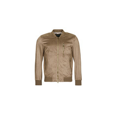 Guess Bőrkabátok  FAUX SUEDE HOODED BOMBER Bézs EU S
