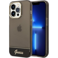 Guess Camera Outline Translucent Apple iPhone 14 Pro Max hátlap tok, fekete (GUE2032) tok és táska
