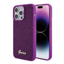 Guess Disco Metal Script Apple iPhone 15 Pro Max hátlap tok, fuksia tok és táska