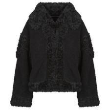 Guess Dzsekik EZRA OVERSIZE FAUX FURE Fekete EU S női dzseki, kabát