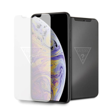 Guess Edzett üveg GUTGMI65TR iPhone Xs Max láthatatlan logós kijelzővédő fólia mobiltelefon kellék