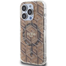 Guess Eredeti tok GUESS GUHMP15XHGCUSTGW iPhone 15 Pro Max (Magsafe / IML GCUBE / barna) tok és táska