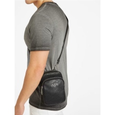  GUESS Férfi crossbody táska - Ezra Logo fekete