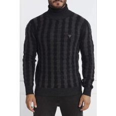 Guess férfi pulóver M3BR26 M INTL Fekete | Sötétszürke