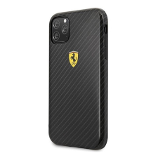 Guess Ferrari Scuderia Apple iPhone 11 Pro Védőtok - Fekete karbon mintás tok és táska