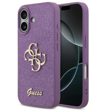 Guess Fixed Glitter Big 4G Apple iPhone 17 hátlap tok, csillámos, lila tok és táska