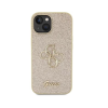 Guess Glitter Script Big 4G Apple iPhone 15 Tok - Arany (GUHCP15SHG4SGD)
