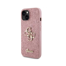 Guess Glitter Script Big 4G Apple iPhone 15 Tok - Rózsaszín (GUHCP15SHG4SGP) tok és táska