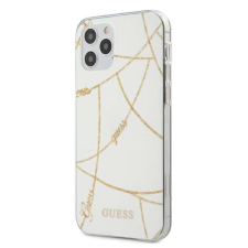 Guess Gold Chain - telefontok iPhone 12 Pro Max fehér tok és táska