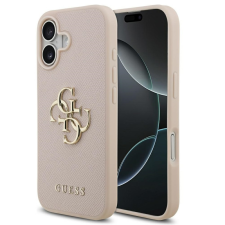 Guess Grained Big 4G &amp; Classic Logo Apple iPhone 17 hátlap tok, rózsaszín tok és táska