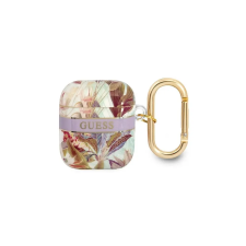 Guess GUA2HHFLU AirPods cover fioletowy/purple Flower Strap Collection tok és táska