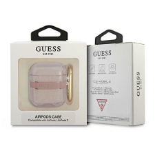Guess GUA2HHTSP Strap Collection tok AirPods 1/2 - rózsaszín fülhallgató, fejhallgató tok