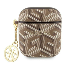 Guess GUA2PGCE4CW AirPods 1/2-hez pipe - barna GCube Charm fülhallgató, fejhallgató tok