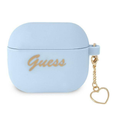 Guess GUA3LSCHSB AirPods 3 kék szilikon Charm Heart Collection tok fülhallgató, fejhallgató tok