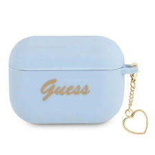 Guess GUAPLSCHSB AirPods Pro borító kék/kék Szilikon Charm Heart Collection fülhallgató, fejhallgató tok