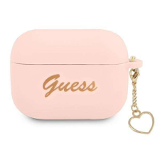 Guess GUAPLSCHSP AirPods Pro tok pink / rózsaszín szilikon Charm Kollekció fülhallgató, fejhallgató tok