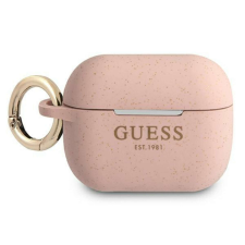 Guess GUAPSGGEP AirPods Pro borító rózsaszín/rózsaszín szilikon csillogó fülhallgató, fejhallgató tok