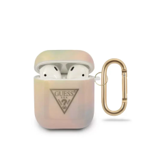 Guess Guess Apple Airpods szililkon tok, rózsaszín, GUACA2TPUMCGG01 tok és táska