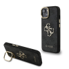 Guess Guess PU 4G Metal Logo Stand Camera Frame tok iPhone 13 készülékhez fekete