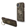 Guess Guess PU 4G Metal Logo Stand Camera Frame tok iPhone 15 készülékhez barna