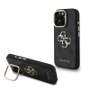 Guess Guess PU 4G Metal Logo Stand Camera Frame tok iPhone 16 Pro Max készülékhez fekete