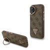 Guess Guess PU 4G Strass Triangle Logo Stand Camera Frame MagSafe tok iPhone 16 készülékhez barna