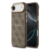 Guess Guess PU bőr 4G Gold Frame MagSafe tok iPhone 17 Air készülékhez barna