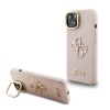 Guess Guess PU Grained 4G Logo Stand Camera Frame Tok iPhone 13 készülékhez rózsaszín
