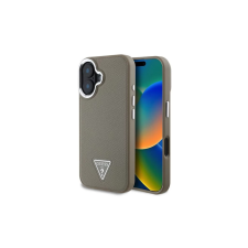 Guess Guess PU Grained Triangle Logo tok iPhone 16 készülékhez barna tok és táska