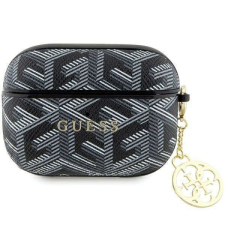 Guess GUESS tok Airpods Pro-hoz, PU G Cube Charm, GUAPPGCE4CP, fekete fülhallgató, fejhallgató tok