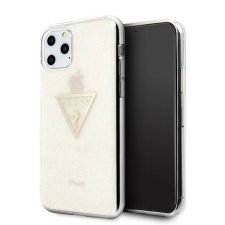 Guess GUHCN58SGTLGO iPhone 11 Pro arany Glitter Triangle keménytok tok és táska