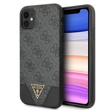 Guess GUHCN61PU4GHBK iPhone 11 6,1" / Xr szürke 4G Triangle Collection keménytok tok és táska