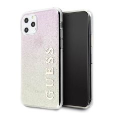Guess GUHCN65PCUGLGPI iPhone 11 Pro Max rózsaarany színátmenetes Glitter keménytok tok és táska