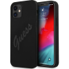 Guess GUHCP12SLSVSBK iPhone 12 Mini 5,4" Fekete Script Vintage Keménytok (GUE927BLK)