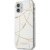Guess GUHCP12SPCUCHWH iPhone 12 Mini 5,4" Fehér Gold Chain Collection Keménytok (GUE640WHT)