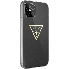 Guess GUHCP12SPCUMPTBK iPhone 12 Mini 5,4" Fekete Metallic Collection Keménytok (GUHCP12SPCUMPTBK) tok és táska